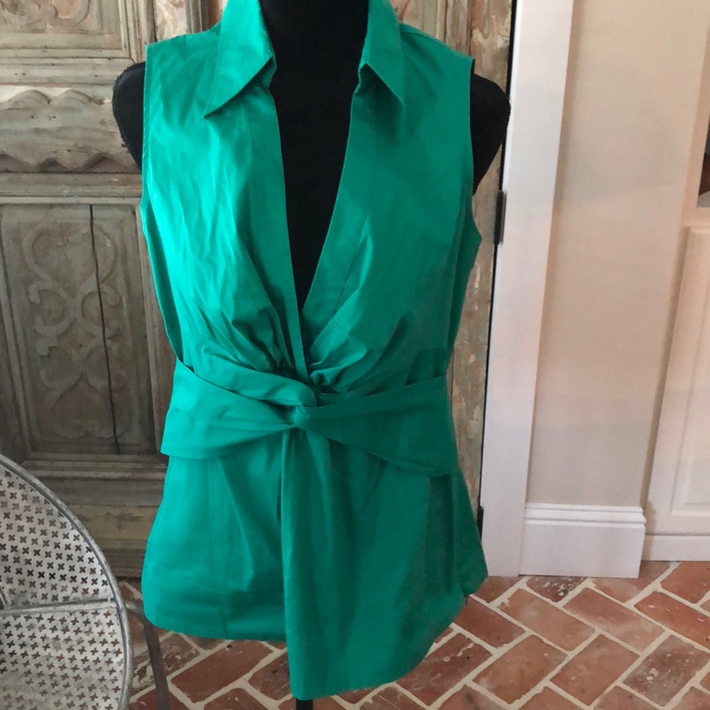 Green sleeveless top